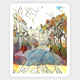 Kandinsky meets Binz, motif 6 Sticker